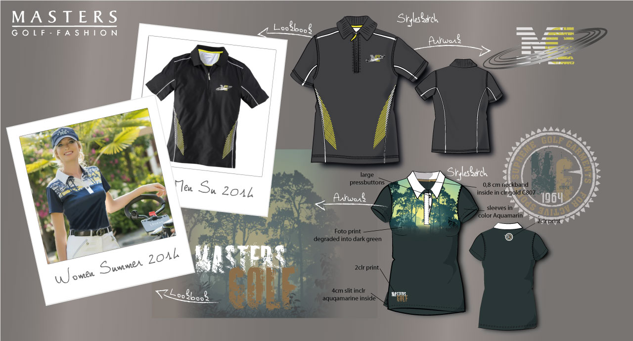 Men and Women Golf Shirt Design, Style Photo