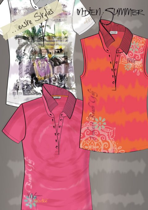 Shirt Design with Batik Print, Allover Print and placed prints